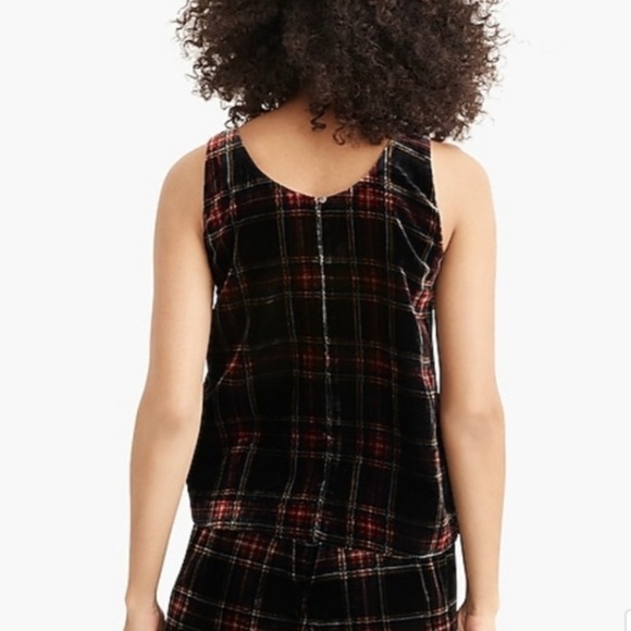 J.CREW tartan plaid velvet tank - Picture 8 of 8